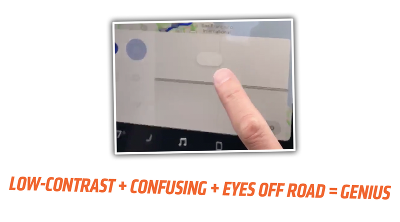 Illustration for article titled This First Look At The Tesla Model 3's Dash Controls Is Not At All Promising